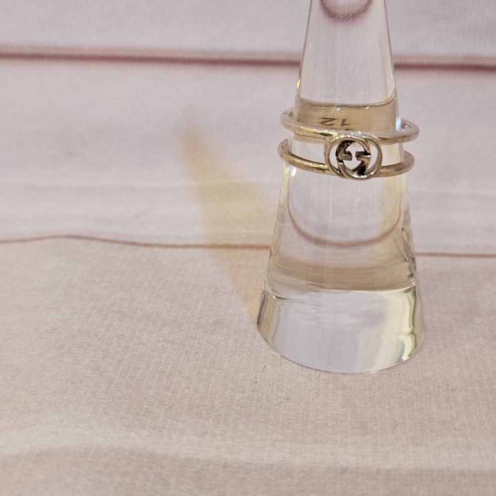 Gucci Silver Ring - Size Equivalent 5 ¼
